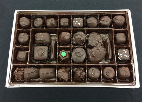 1lb box of assorted dark chocolates kellys kandy