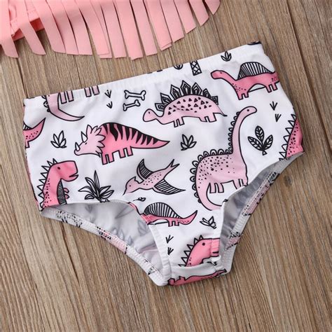 zomer peuter kinderen meisje mode roze kwastje bikini set badmode badpak badpak grandado