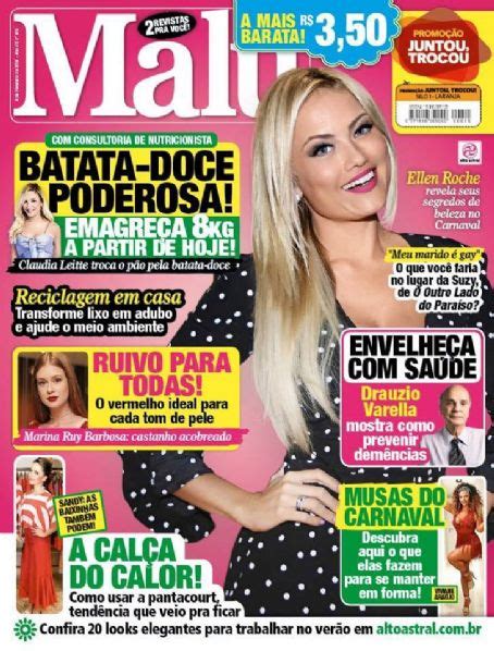 ellen rocche sandy marina ruy barbosa malu magazine 09 february 2018 cover photo brazil