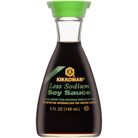 Kikkoman Soy Sauce Low Sodium Nutrition Evrankirmiziavtr