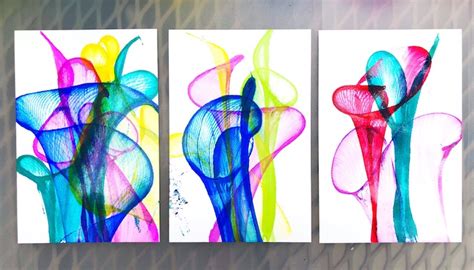 I am a self taught painter, a certified elementary art teacher and have taught visual arts to all ages for over ten years. Pulled String Painting - Alachua County Library District
