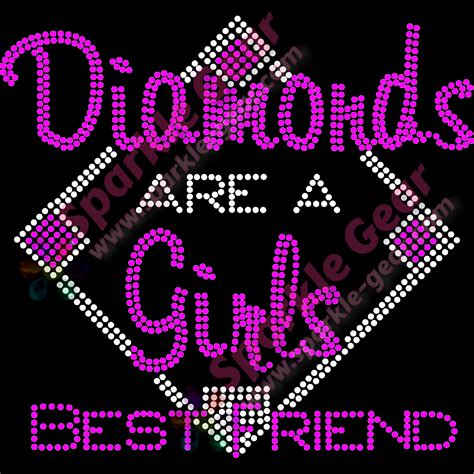Diamonds Are A Girls Best Friend 3 Bling Transfers By Sparkle Gear