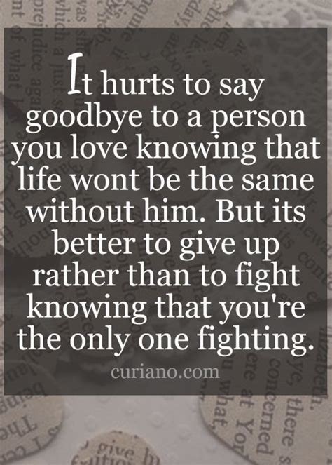 It Hurts To Say Goodbye To A Person You Love... Pictures, Photos, and