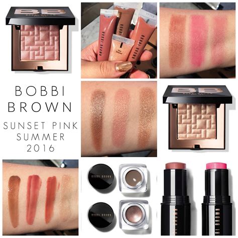 Bobbi Brown Sunset Pink Summer 2016 First Impressions Swatches