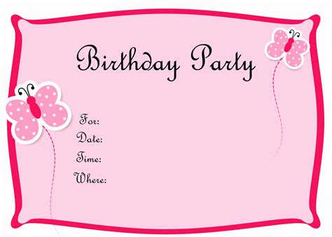 30 Editable Birthday Invitations Templates Free