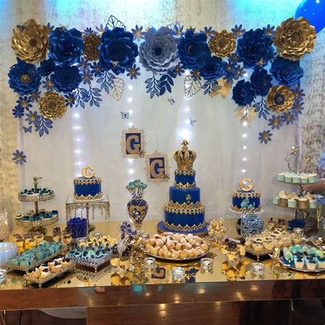gold and blue paper flowers etsy blue party decorations sweet 15 party ideas quince decorations
