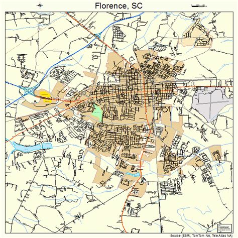 Florence South Carolina Street Map 4525810