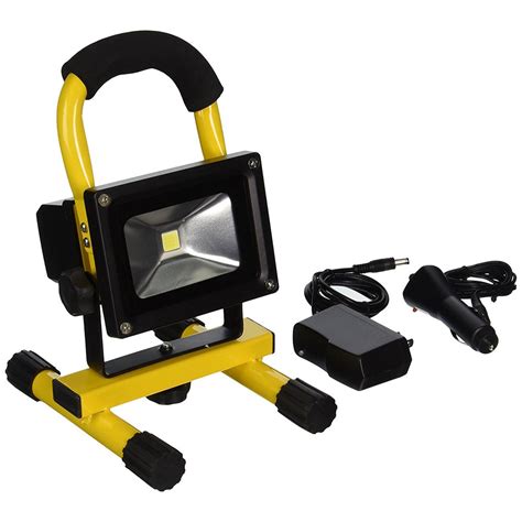 Portable 10w Cob Type Super Bright Led Work Light Rechargeable Flood