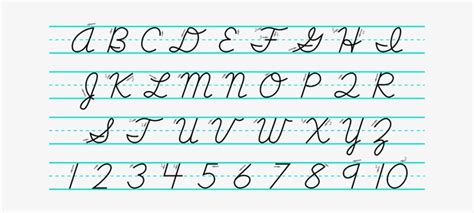 Cursive Writing Alphabets Capital And Small 3f4