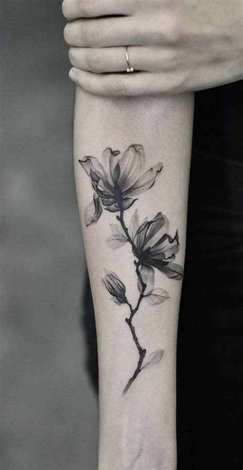 Black Flower Tattoo Small Beautiful Insanity