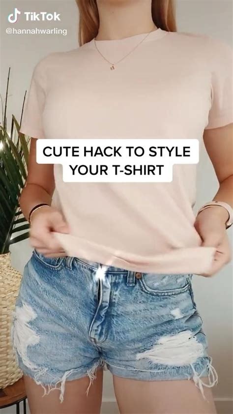 Cute Shirt Hack Video In Shirt Hacks Clothing Hacks