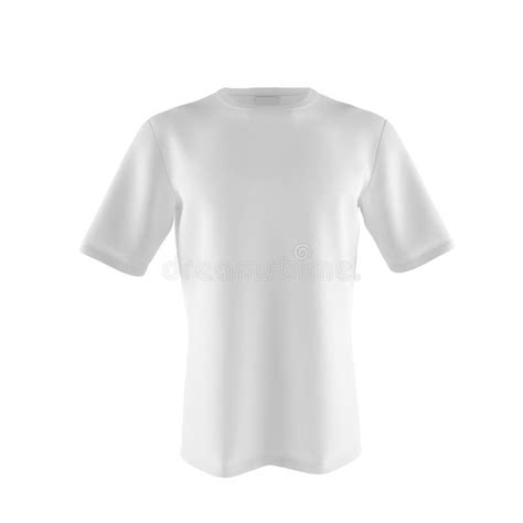 Light T Shirt Isolated On White 3d Render Stock Illustration