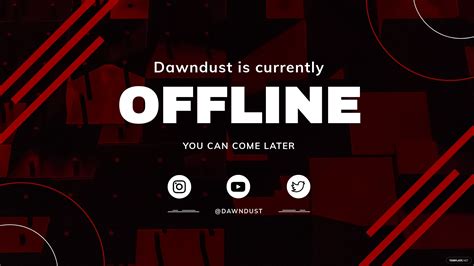 Twitch Offline Banner Template