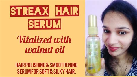 Use as a styling tool or a hair treatment. Streax hair serum reviews - YouTube