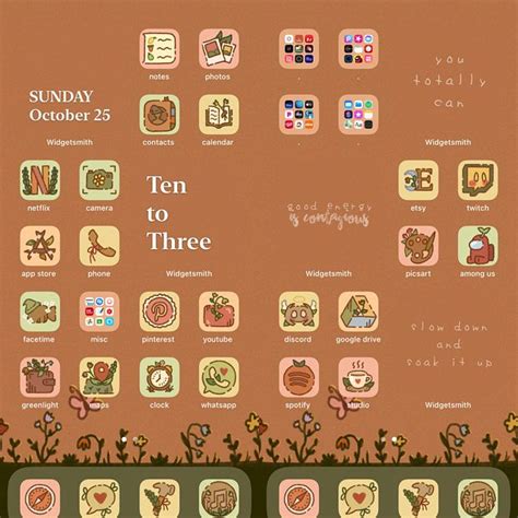 Cottagecore / Fall Aesthetic iPhone iOS 14 App Icons | Etsy | App icon