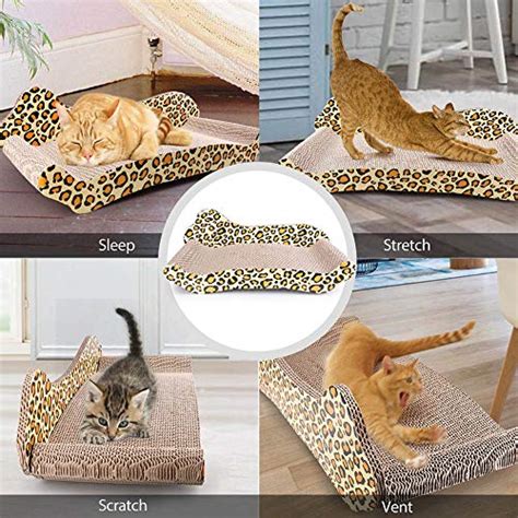Primepets Cat Scratcher Couch Recycle Corrugated Cat Scratcher