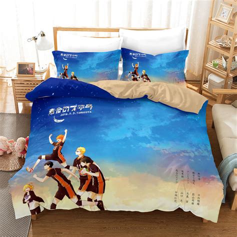 Anime Duvet Cover Set Haikyuu Bedding Sets Twin Full Queen King