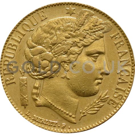 Buy A 20 French Franc Gold Coin From Uk From £37140