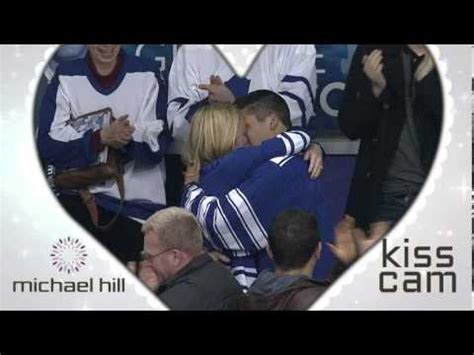 .the kissing game that takes place at professional sports arenas when there is a break in the action. Kiss Cam Marriage Proposal - YouTube