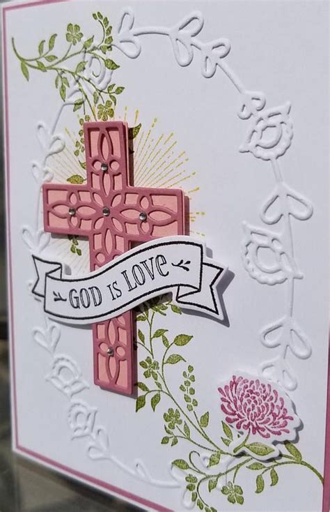Handmade Easter Card Stampin Up Hold On To Hope Cross Etsy Stampin