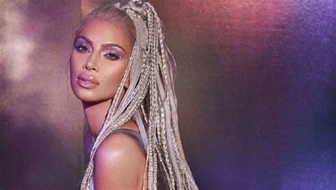 See photos of kim kardashian's messy fishtail braid. Kim Kardashian's Long Blonde Braids — See 'Barbie ...