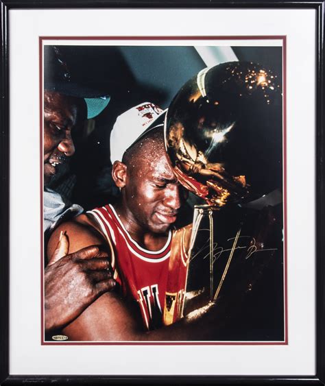 May 07, 2014 · michael jordan holds the finals mvp trophy as phil jackson raises the larry o'brien trophy following the bulls' victory over the utah jazz to win the 1998 nba finals. Lot Detail - Michael Jordan Signed and Framed to 21x25 ...