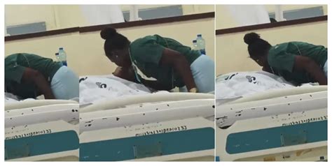 Nurse Caught Kissing Male Patient In Hospital Bed Video