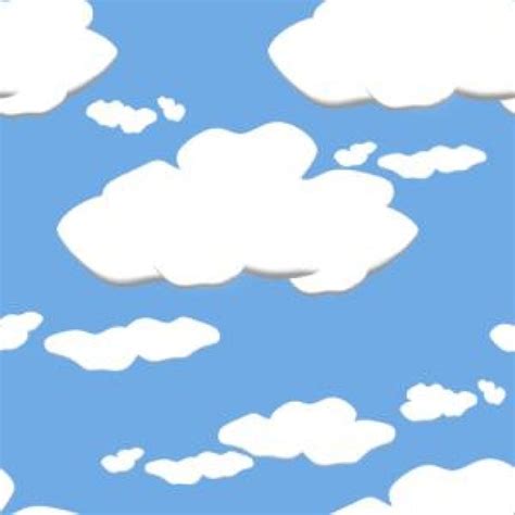 Clouds Mickey Mouse Theme Party Cartoon Clouds Paper Backdrop