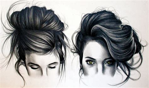 Images Of How To Draw Hair In A Bun Easy