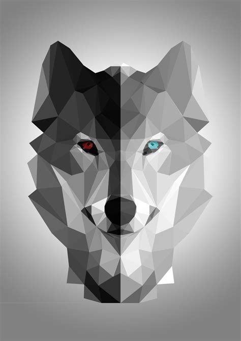 Ähnliches Foto Geometric Wolf Polygon Art Wolf Painting