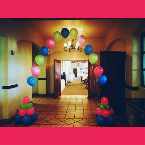 Balloon Arch 80s Theme Birthday At Admiral Baker Country Club