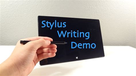 Microsoft Surface Pro Onenote Stylus Writing Youtube