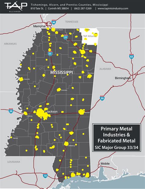 Mississippi Maps Transportation Tap Alliance Location And Industry