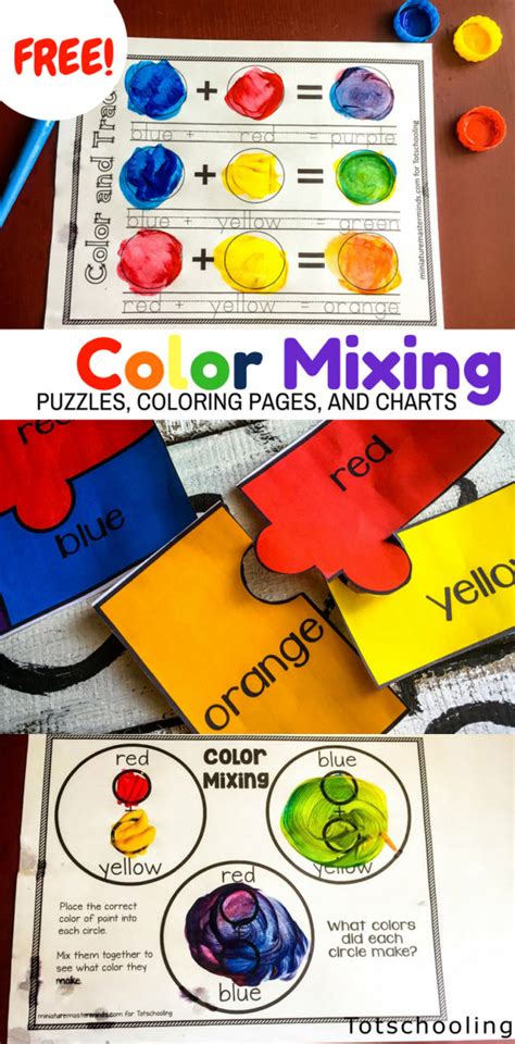Mixing Colors Chart For Kids