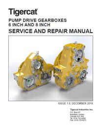 Tigercat Pump Drive Gearboxes Service Repair Manual