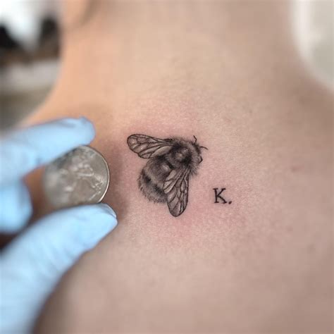 Micro Realism Bee Done By Me Olivia Hartranft At Boston Tattoo Company