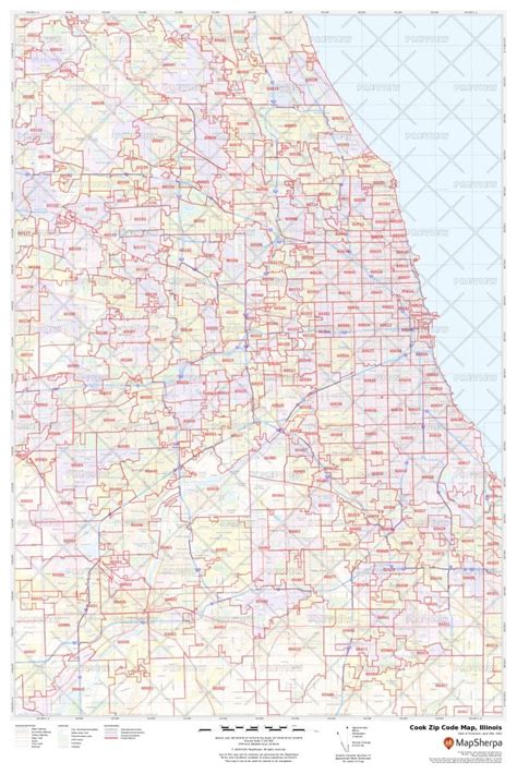 Cook Zip Code Map Illinois Cook County Zip Codes