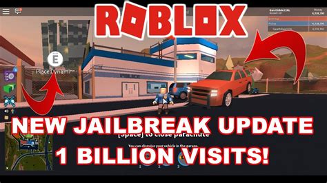 1 Billion Update Roblox Jailbreak Youtube