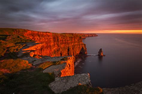 Cliffs Of Moher Amazing Sunset George Karbus Photography