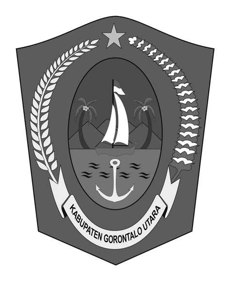 Logo Kabupaten Gorontalo Utara INDONESIA Original Terbaru Rekreartive