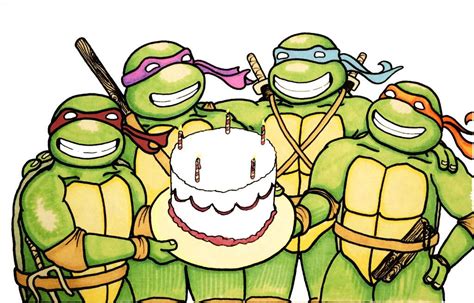 Happy B Day Ninja Turtles By Brian Thornhill Ninja Turtle Birthday