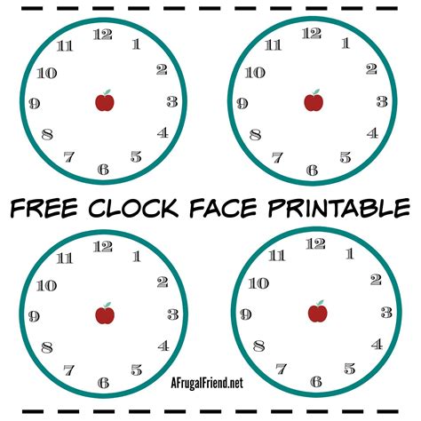 Free Clock Face Printable With A Twist For Kids To Help Kids Practice