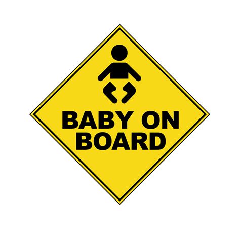 Baby On Board With Symbol Epic Signs