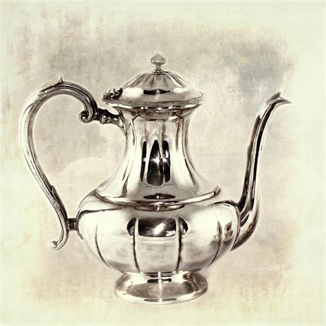 Antique Silver Teapot Photograph By Peggy Collins Fine Art America