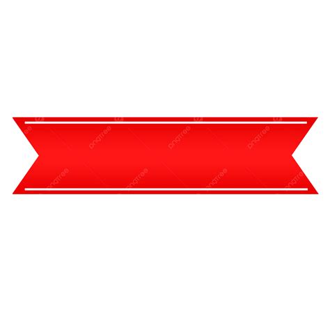 Red Ribbon Label Banner Red Ribbon Banner Png Transparent Clipart