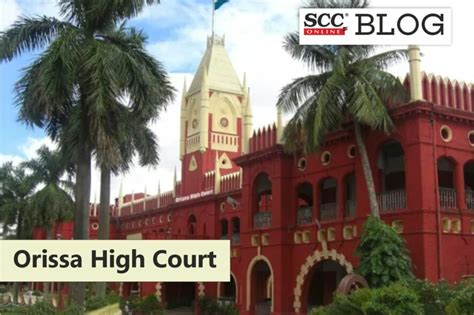 Orissa High Court Gets 2 New Judges Scc Times