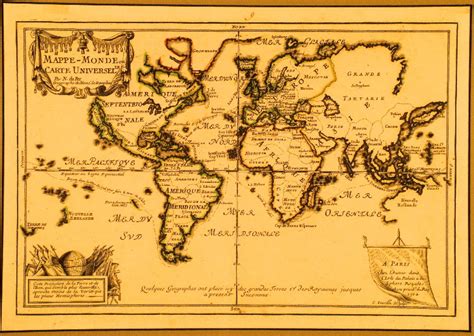 18th Century World Map Cvln Rp
