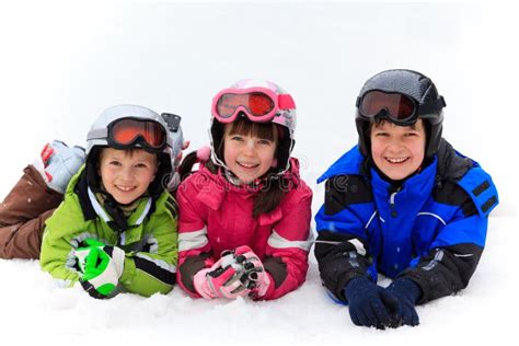 Children Playing In Snow Stock Image Image Of Outdoor 11619215