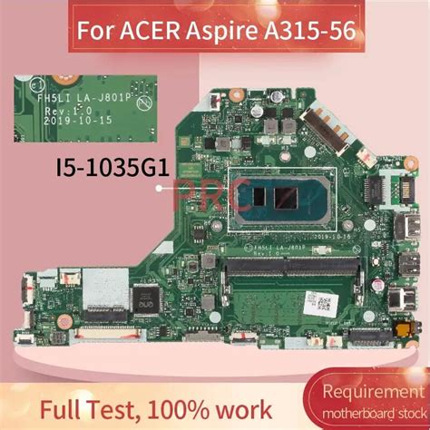 Placa Base Para Port Til Acer Aspire A315 56 I5 1035g1 Srgkg Ddr4 La