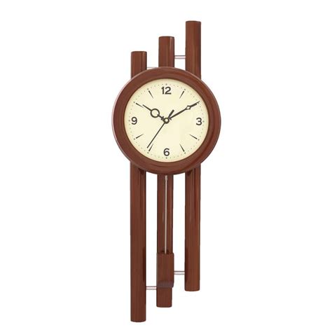 Rosewood Vertical Wooden Analog Wall Clock58 Cm X 195 Cm Ecraftindia 3082782